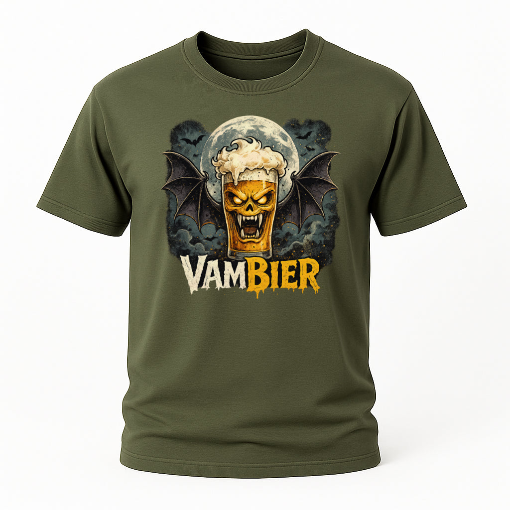 Halloween Shirt - Vampier Bier Vambier – Lustiges Halloween Bier T-Shirt