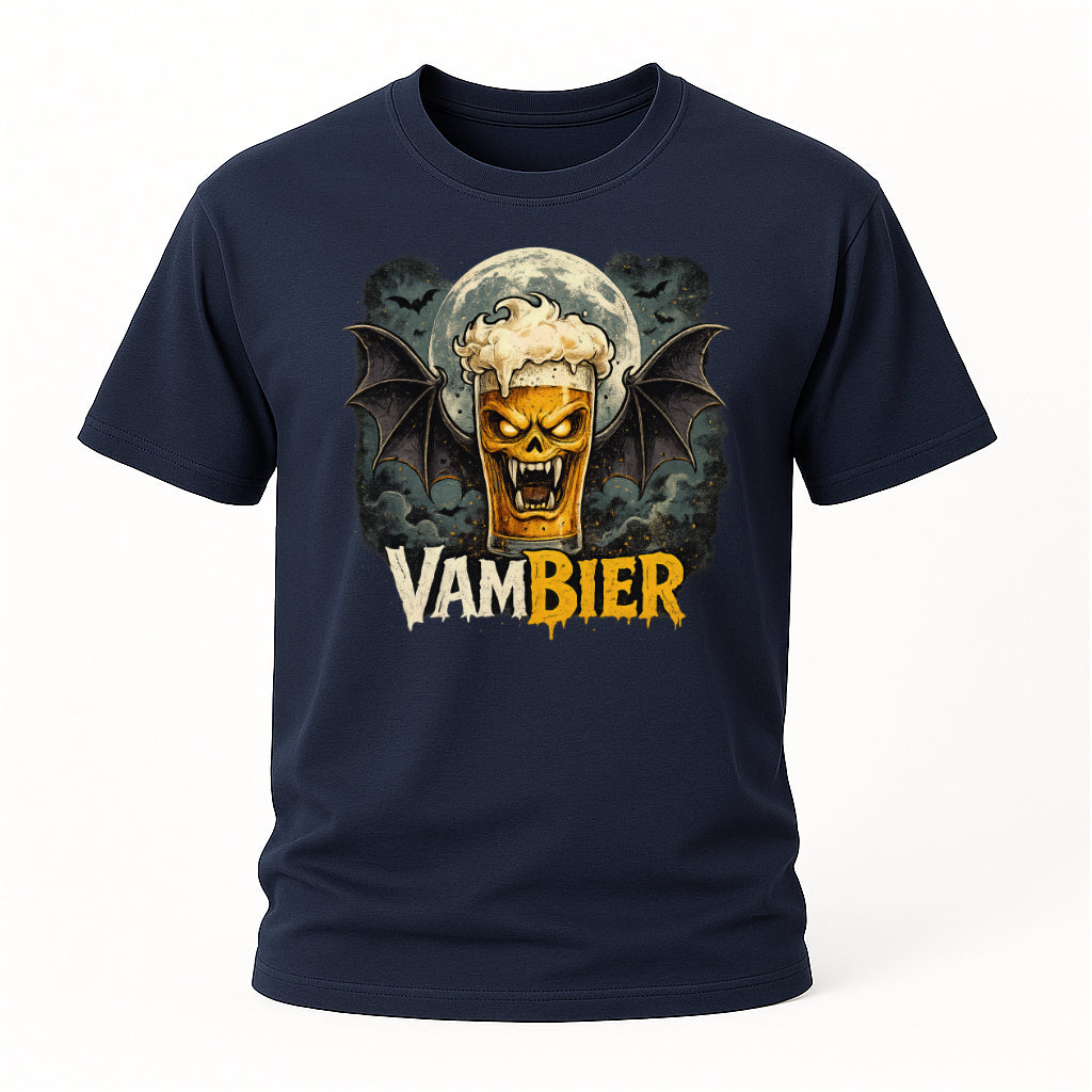 Halloween Shirt - Vampier Bier Vambier – Lustiges Halloween Bier T-Shirt