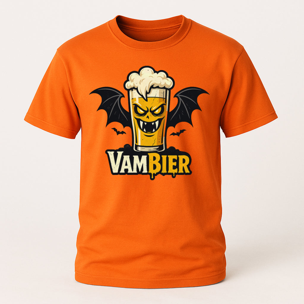 Halloween Shirt - Vampier Bier Vambier – Humorvolles Bier T-Shirt