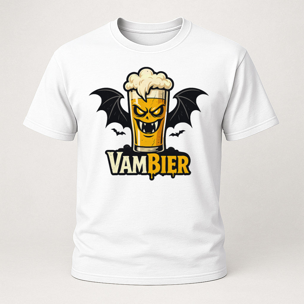 Halloween Shirt - Vampier Bier Vambier – Humorvolles Bier T-Shirt