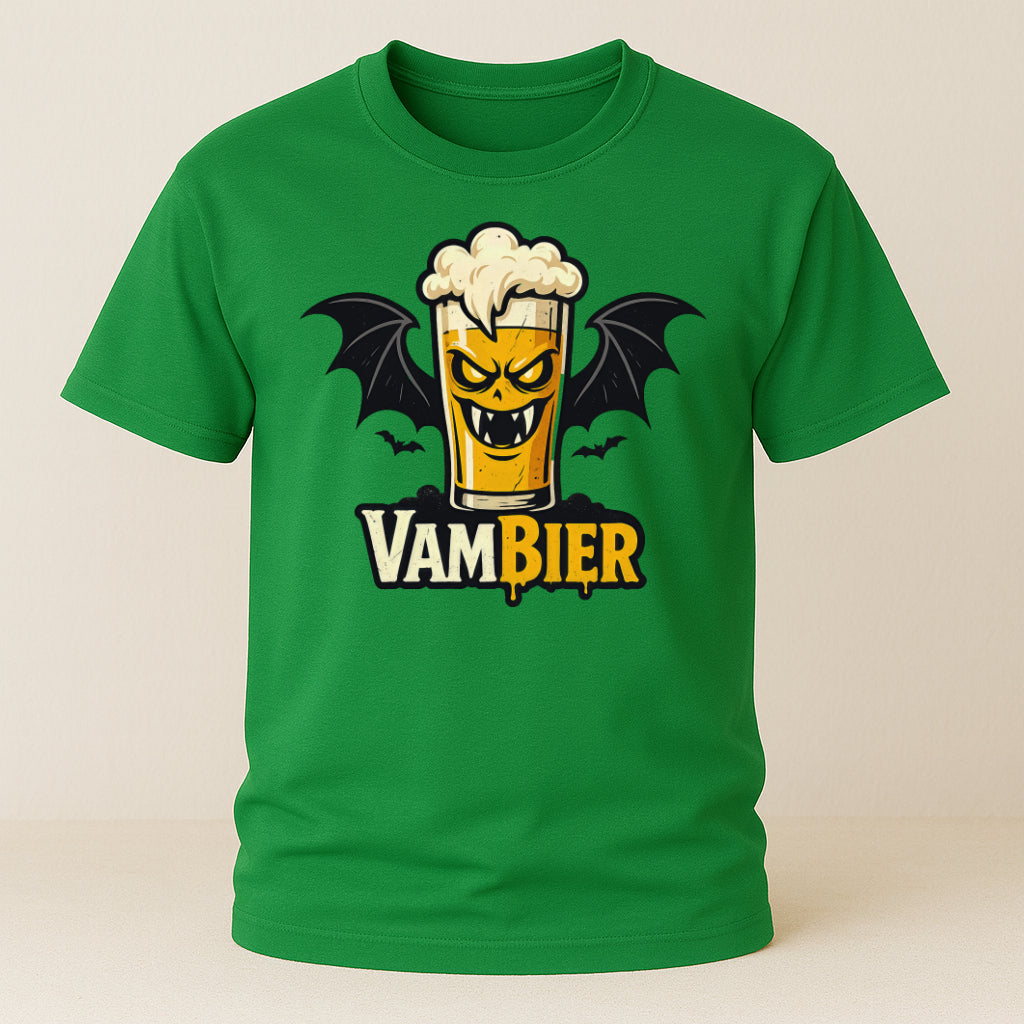 Halloween Shirt - Vampier Bier Vambier – Humorvolles Bier T-Shirt