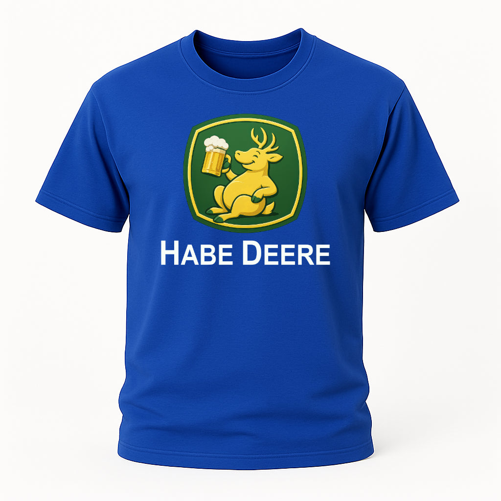 Trinkender Hirsch – Habe Deere Bier Logo Lustiges Parodie T-Shirt