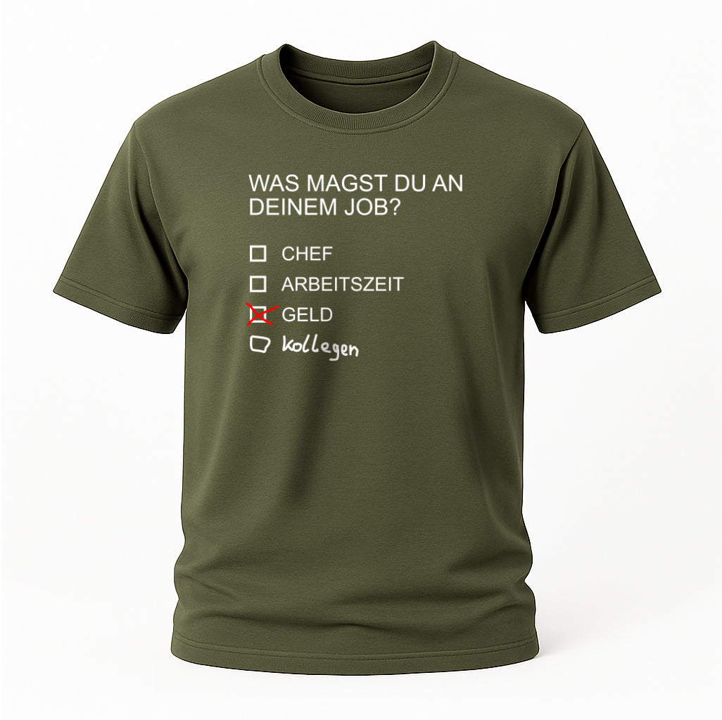 Job Umfrage Lustiges T-Shirt
