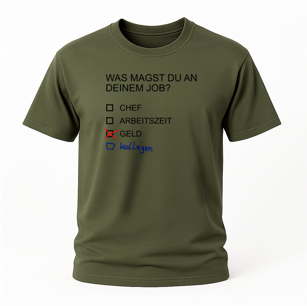 Job Umfrage Lustiges T-Shirt