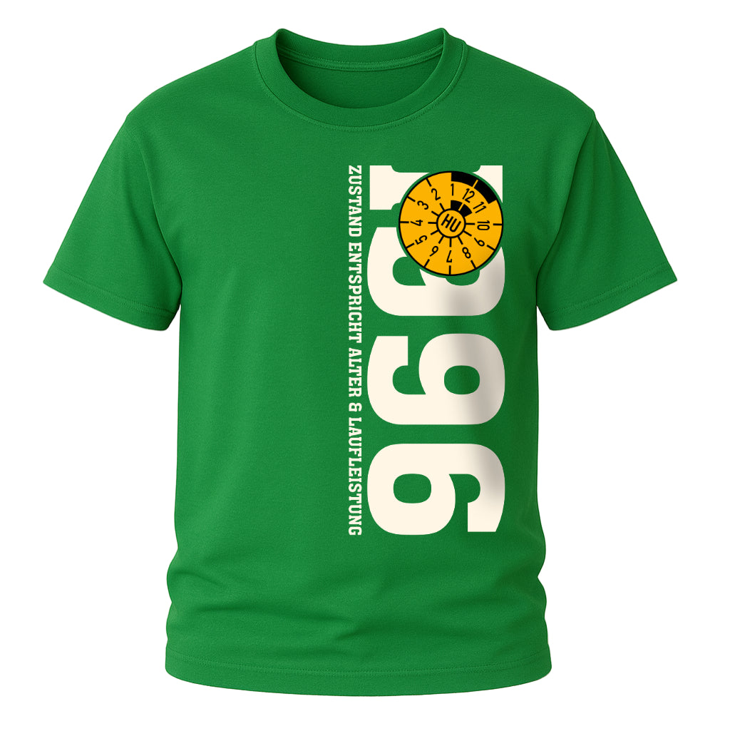 30. Geburtstag 1996 Zustand entspricht Alter und Laufleistung TÜV Lustiges Mechaniker Geschenk T-Shirt