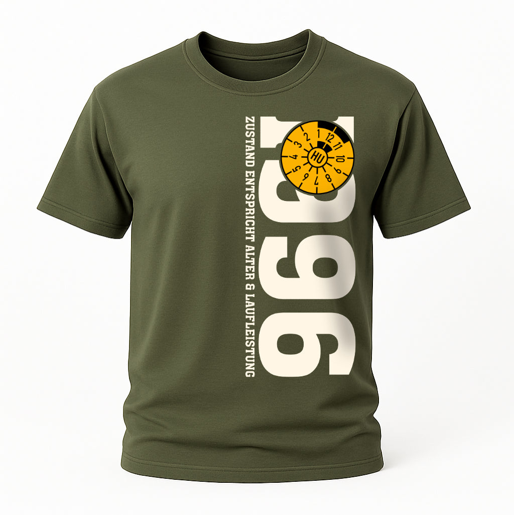 30. Geburtstag 1996 Zustand entspricht Alter und Laufleistung TÜV Lustiges Mechaniker Geschenk T-Shirt