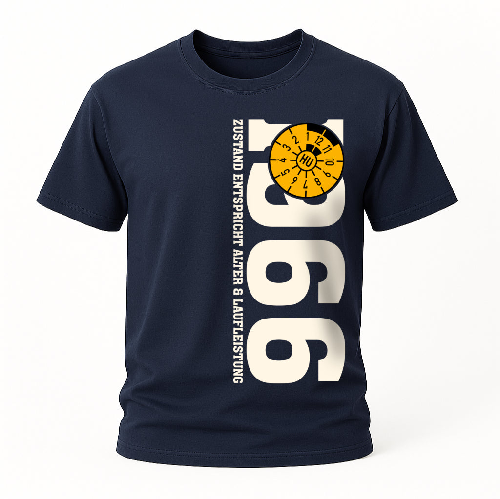 60. Geburtstag 1966 Zustand entspricht Alter und Laufleistung TÜV Lustiges Mechaniker Geschenk T-Shirt