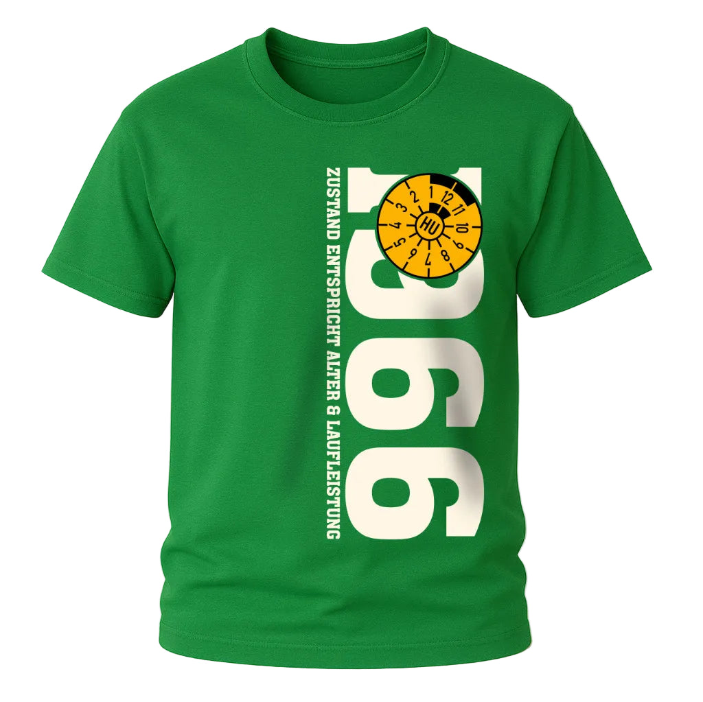 60. Geburtstag 1966 Zustand entspricht Alter und Laufleistung TÜV Lustiges Mechaniker Geschenk T-Shirt