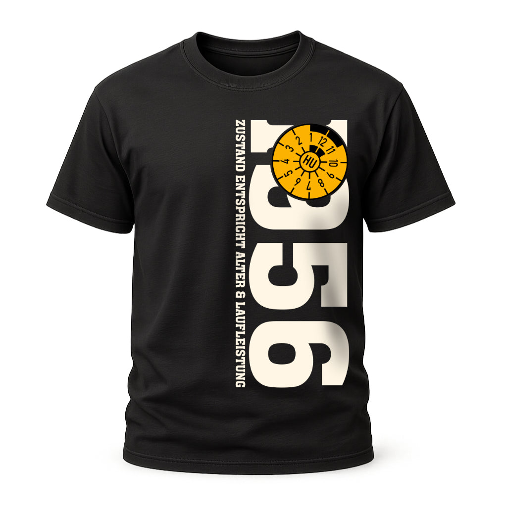 70. Geburtstag 1956 Zustand entspricht Alter und Laufleistung TÜV Lustiges Mechaniker Geschenk T-Shirt