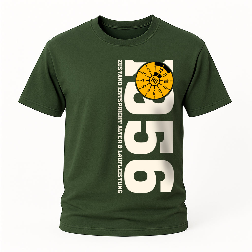 70. Geburtstag 1956 Zustand entspricht Alter und Laufleistung TÜV Lustiges Mechaniker Geschenk T-Shirt