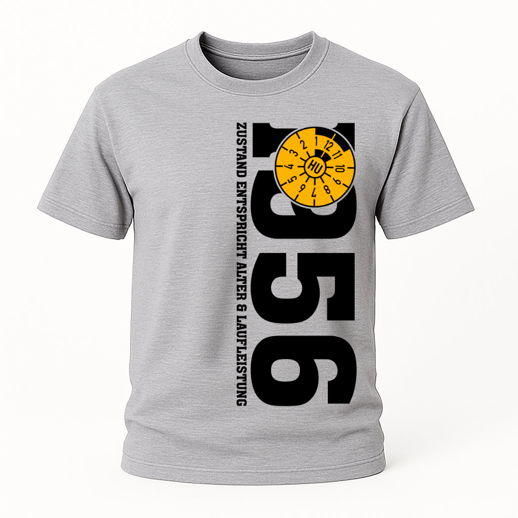 70. Geburtstag 1956 Zustand entspricht Alter und Laufleistung TÜV Lustiges Mechaniker Geschenk T-Shirt