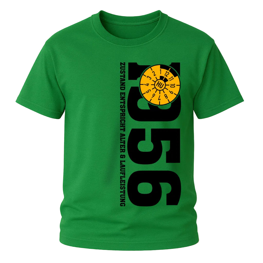 70. Geburtstag 1956 Zustand entspricht Alter und Laufleistung TÜV Lustiges Mechaniker Geschenk T-Shirt