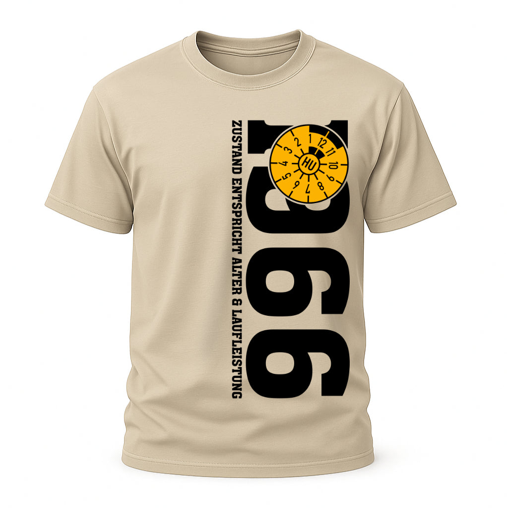 60. Geburtstag 1966 Zustand entspricht Alter und Laufleistung TÜV Lustiges Mechaniker Geschenk T-Shirt
