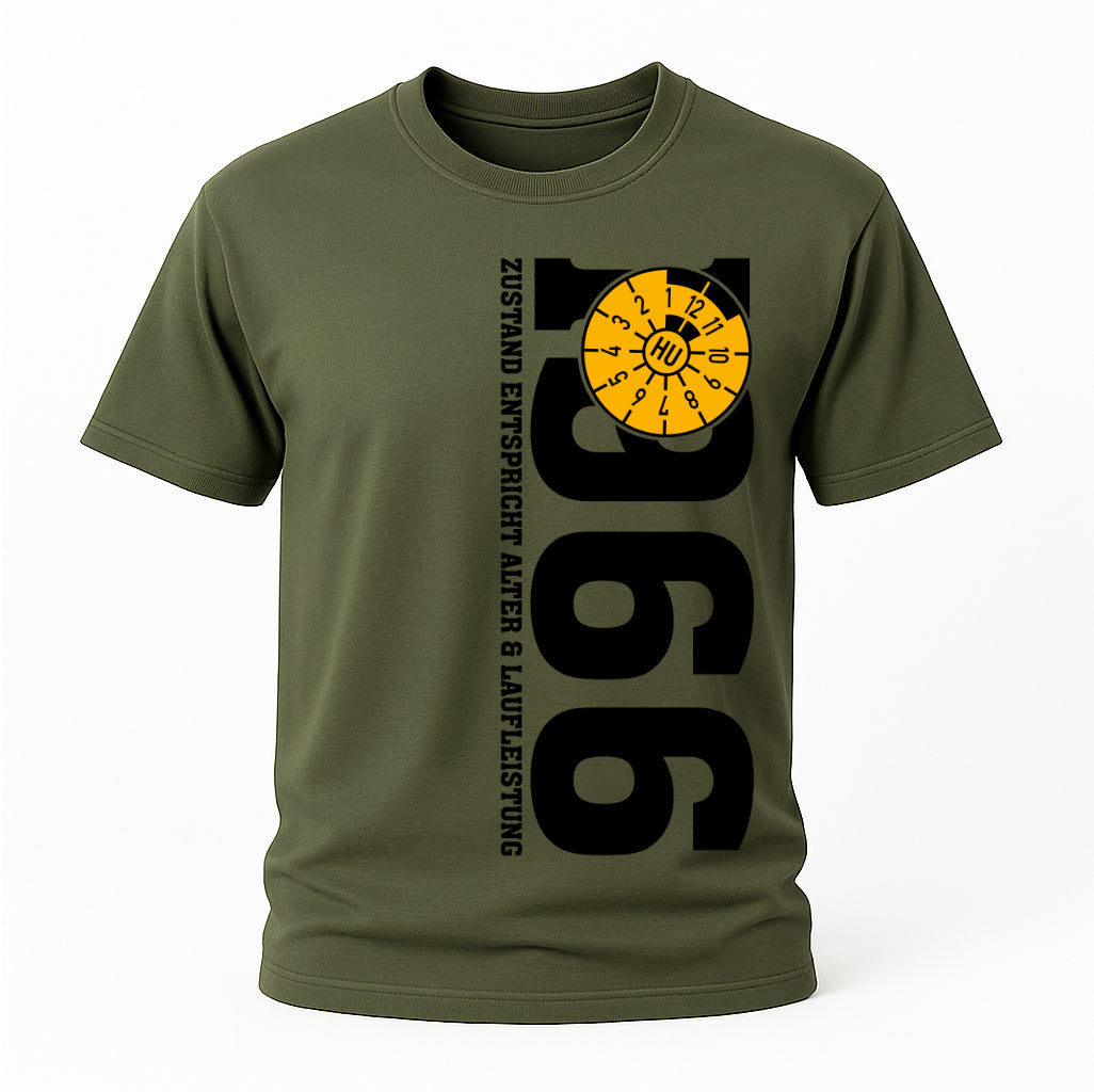 60. Geburtstag 1966 Zustand entspricht Alter und Laufleistung TÜV Lustiges Mechaniker Geschenk T-Shirt
