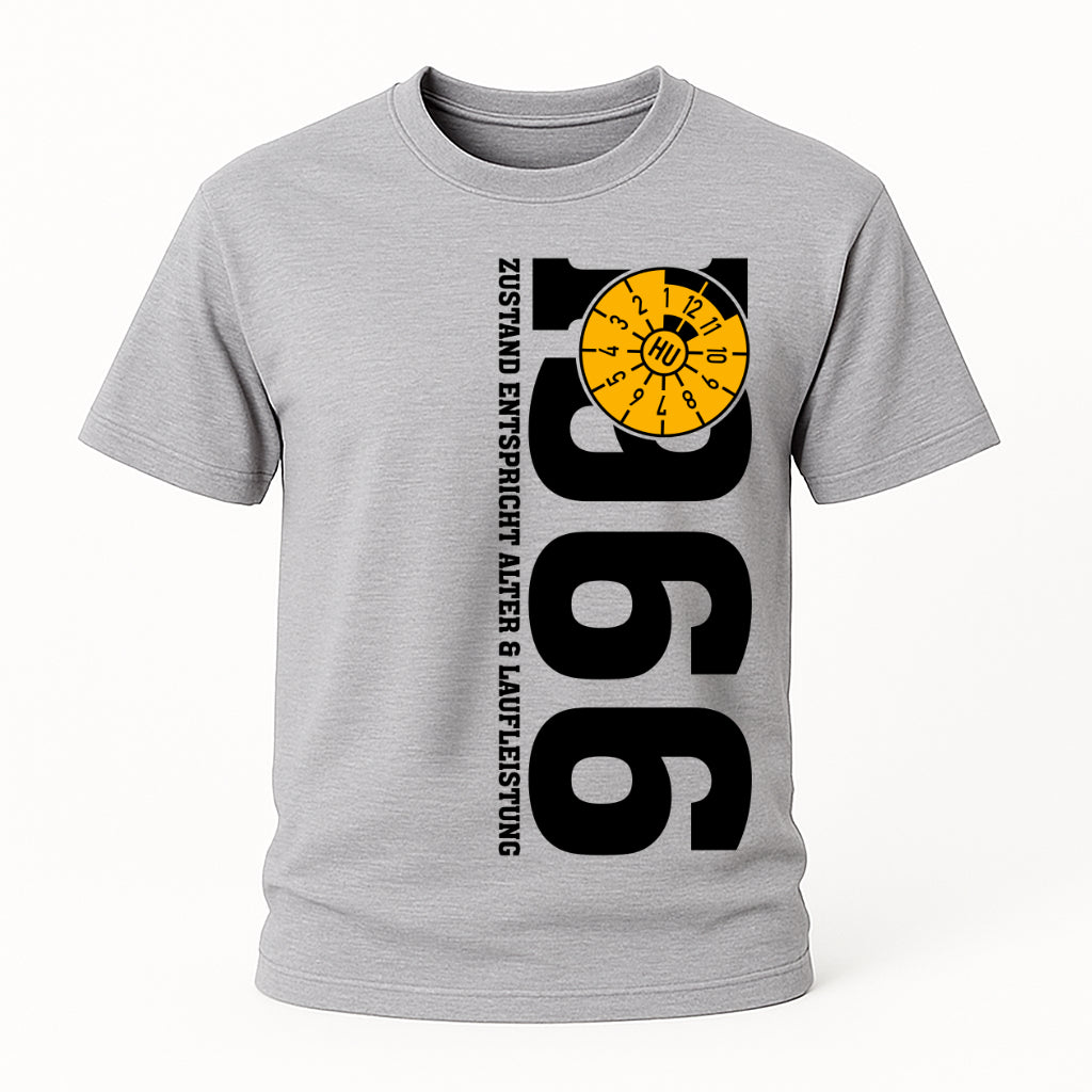 60. Geburtstag 1966 Zustand entspricht Alter und Laufleistung TÜV Lustiges Mechaniker Geschenk T-Shirt