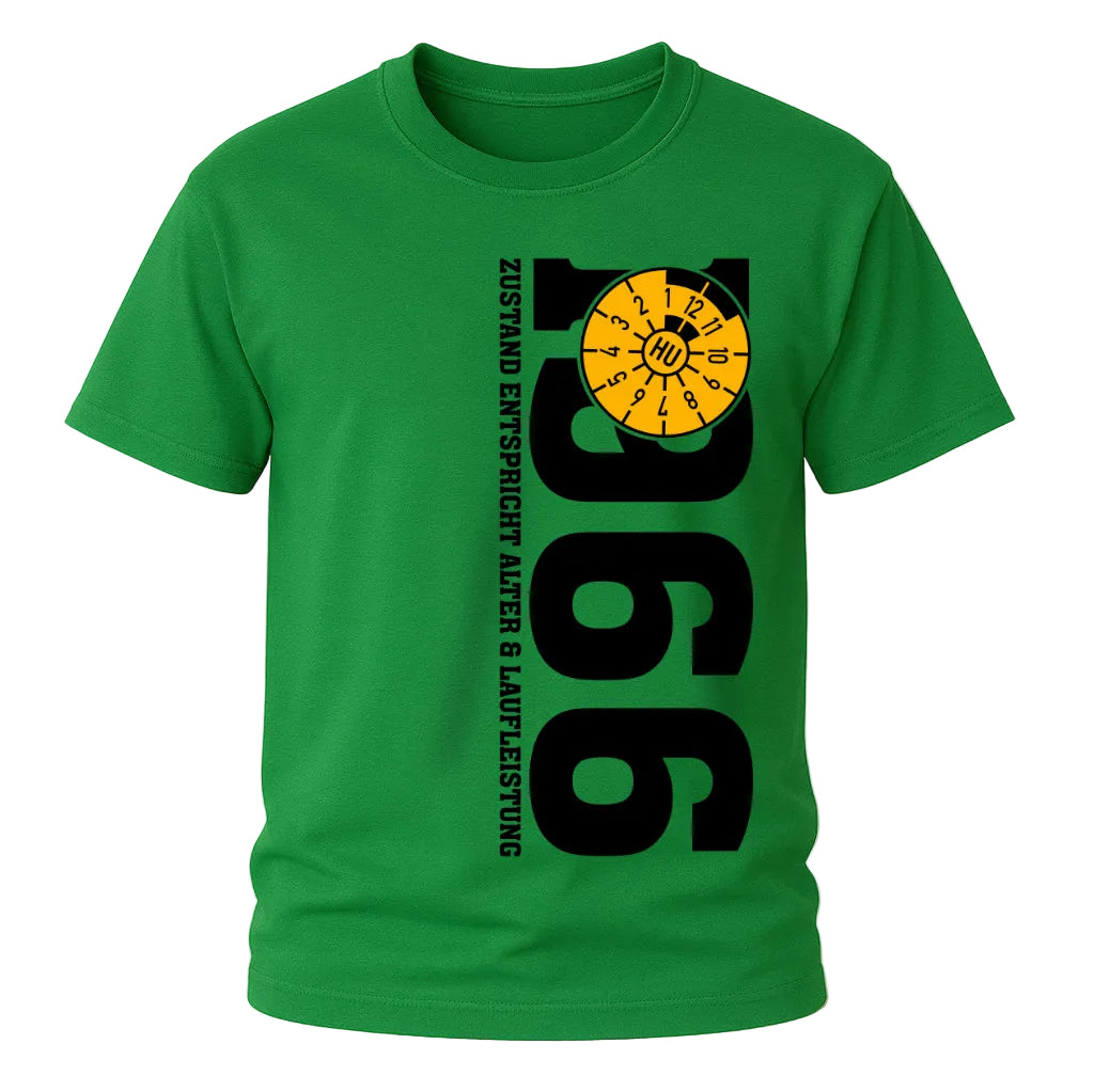 60. Geburtstag 1966 Zustand entspricht Alter und Laufleistung TÜV Lustiges Mechaniker Geschenk T-Shirt
