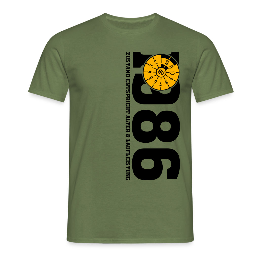 40. Geburtstag 1986 Zustand entspricht Alter und Laufleistung TÜV Lustiges Mechaniker Geschenk T-Shirt