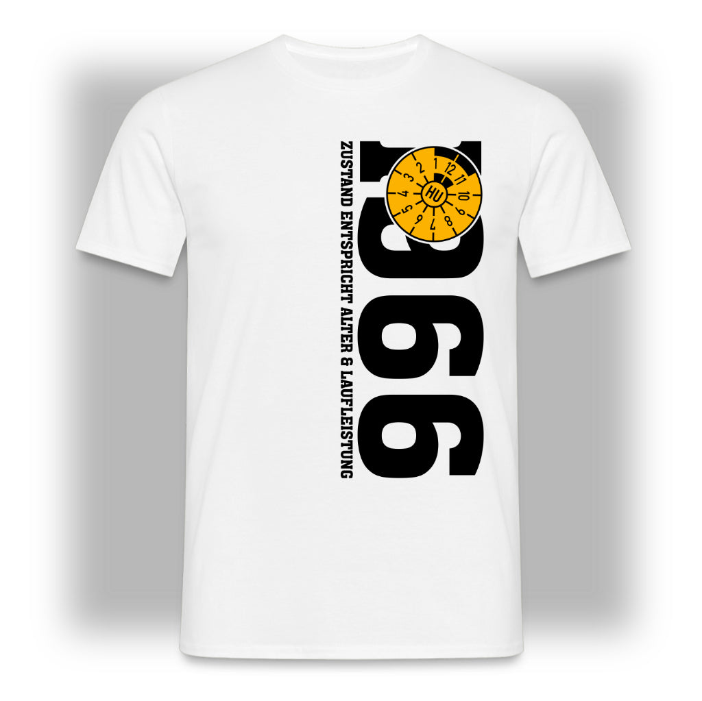 60. Geburtstag 1966 Zustand entspricht Alter und Laufleistung TÜV Lustiges Mechaniker Geschenk T-Shirt
