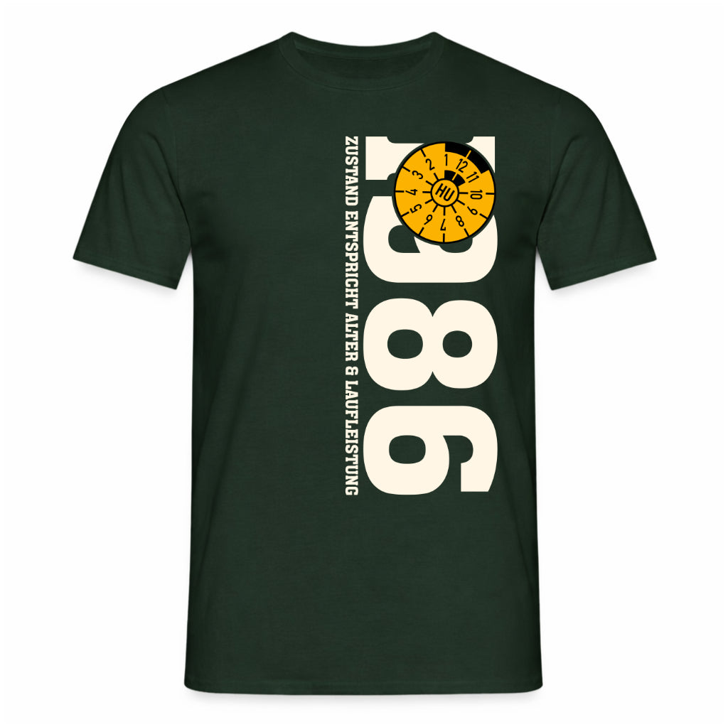 40. Geburtstag 1986 Zustand entspricht Alter und Laufleistung TÜV Lustiges Mechaniker Geschenk T-Shirt