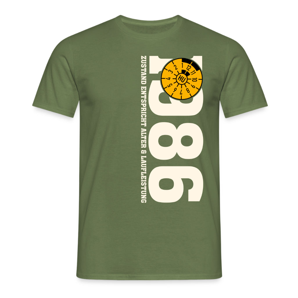 40. Geburtstag 1986 Zustand entspricht Alter und Laufleistung TÜV Lustiges Mechaniker Geschenk T-Shirt