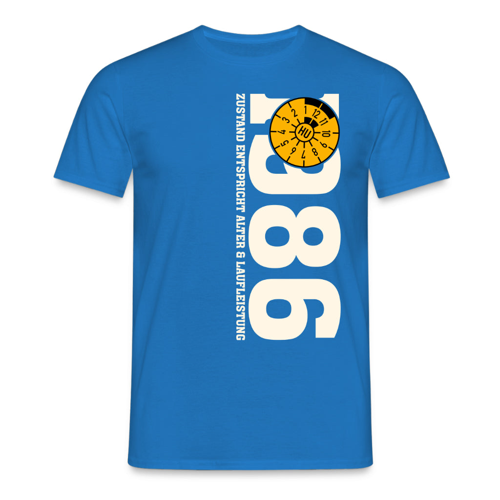 40. Geburtstag 1986 Zustand entspricht Alter und Laufleistung TÜV Lustiges Mechaniker Geschenk T-Shirt