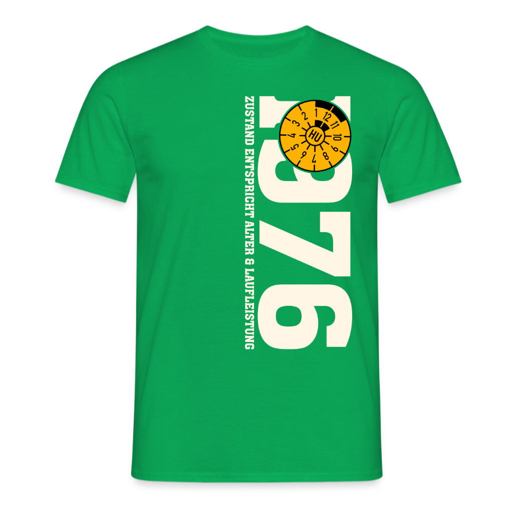 50. Geburtstag 1976 Zustand entspricht Alter und Laufleistung TÜV Lustiges Mechaniker Geschenk T-Shirt
