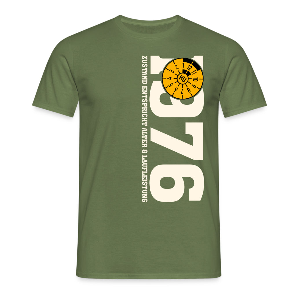 50. Geburtstag 1976 Zustand entspricht Alter und Laufleistung TÜV Lustiges Mechaniker Geschenk T-Shirt