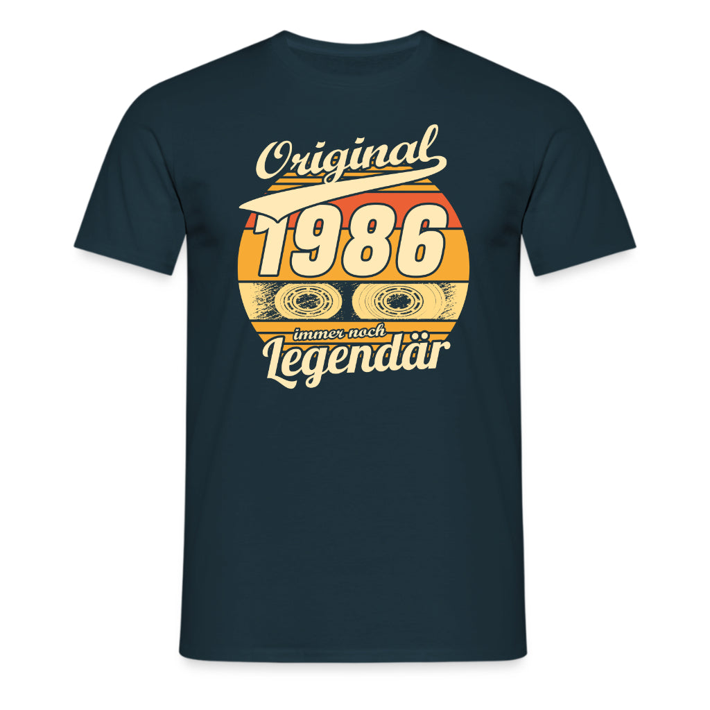 Original 40. Geburtstag Shirt – Musik Kassette Legendär seit 1986 Retro Vintage