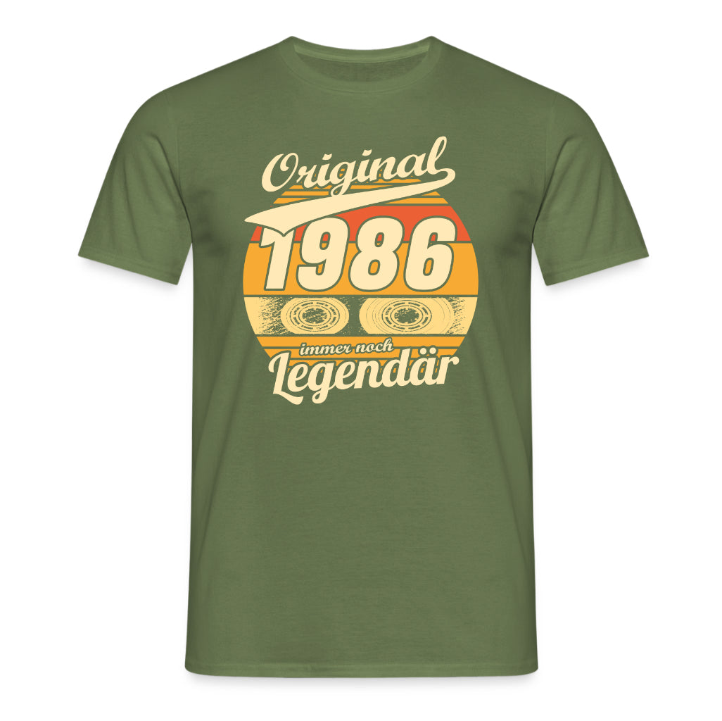 Original 40. Geburtstag Shirt – Musik Kassette Legendär seit 1986 Retro Vintage