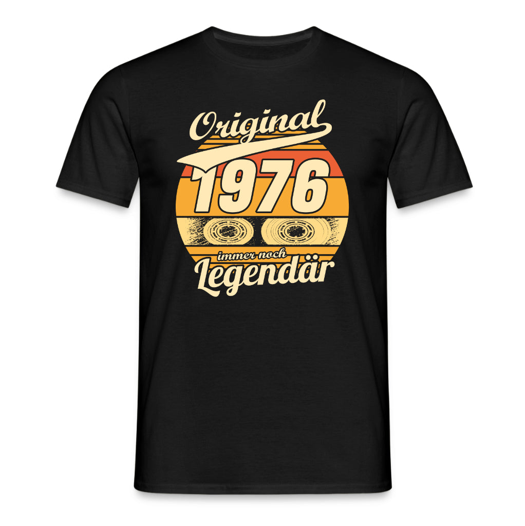 Original 50. Geburtstag Shirt – Musik Kassette Legendär seit 1976 Retro Vintage