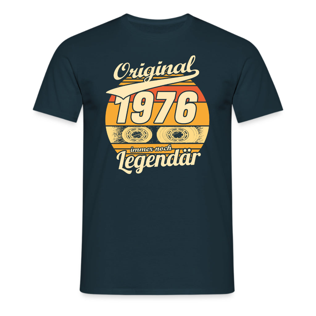 Original 50. Geburtstag Shirt – Musik Kassette Legendär seit 1976 Retro Vintage