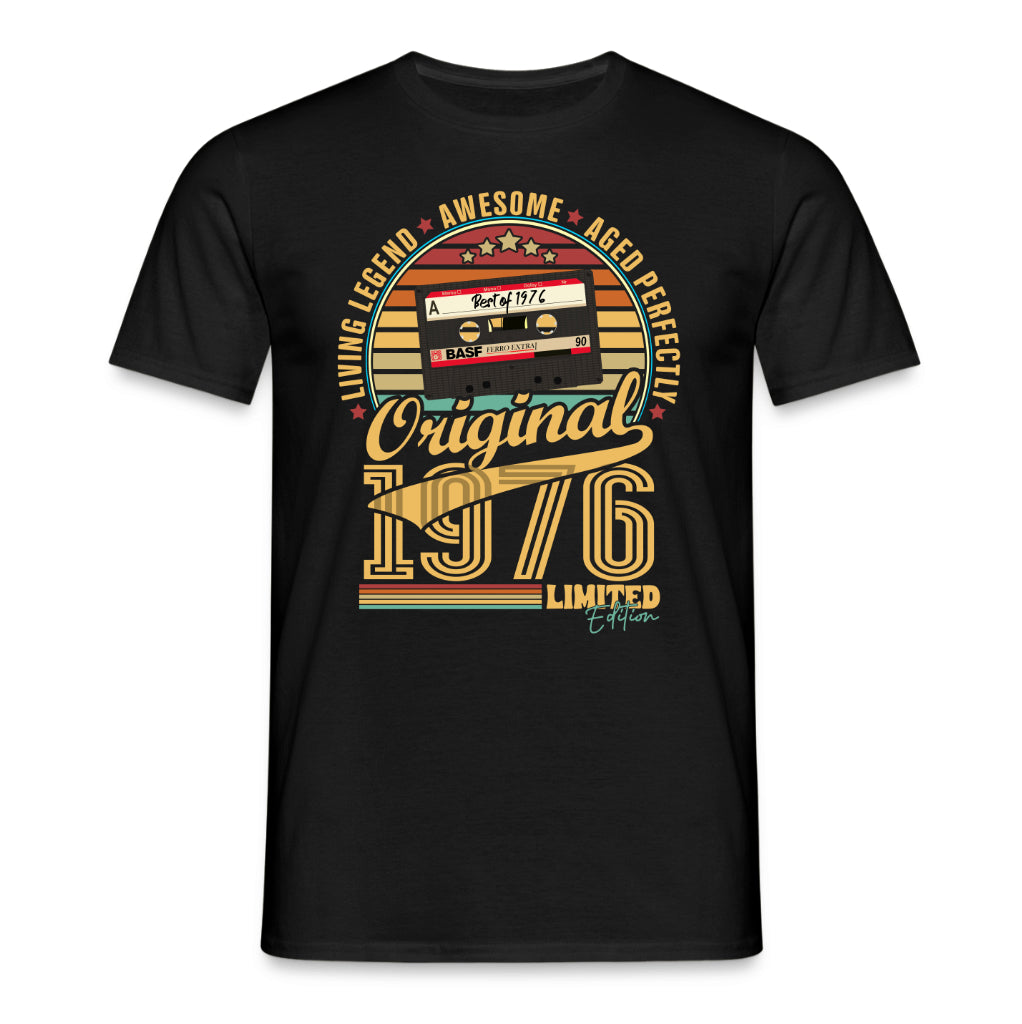 50. Geburtstag Musik Kassette Geschenk Shirt – Best of 1976 Limited Edition Retro