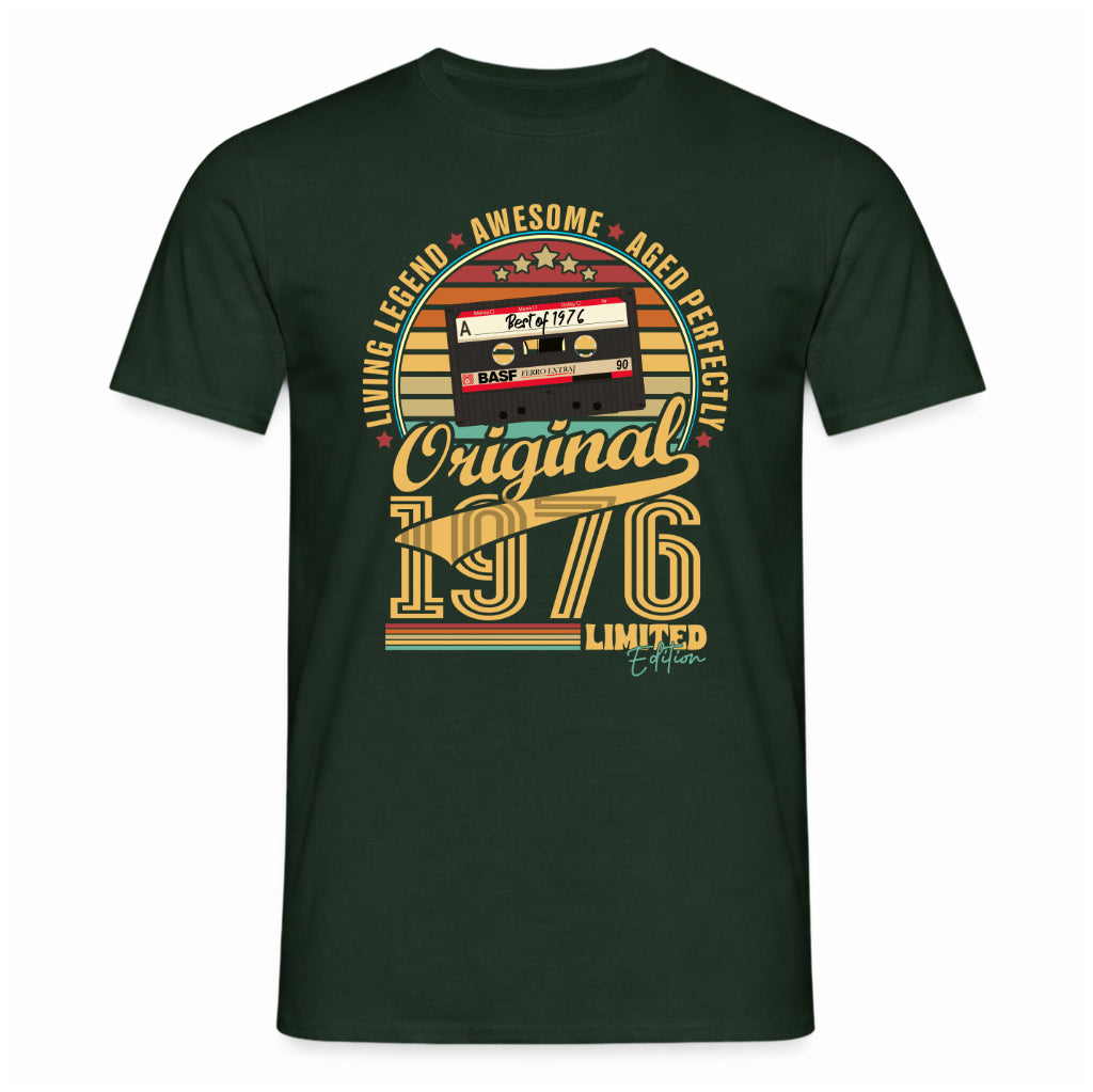 50. Geburtstag Musik Kassette Geschenk Shirt – Best of 1976 Limited Edition Retro