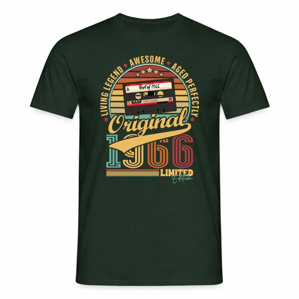 60. Geburtstag Musik Kassette Geschenk Shirt – Best of 1966 Limited Edition Retro