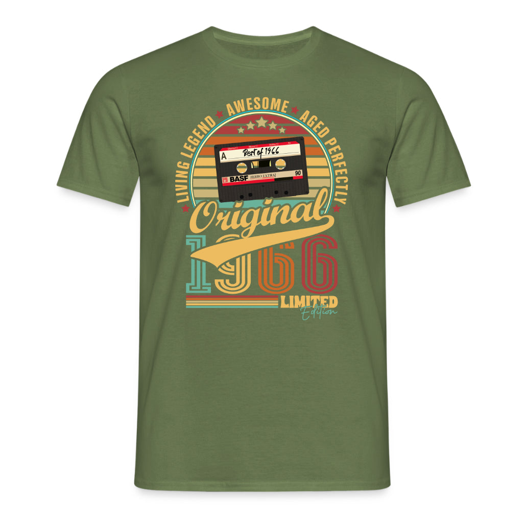 60. Geburtstag Musik Kassette Geschenk Shirt – Best of 1966 Limited Edition Retro