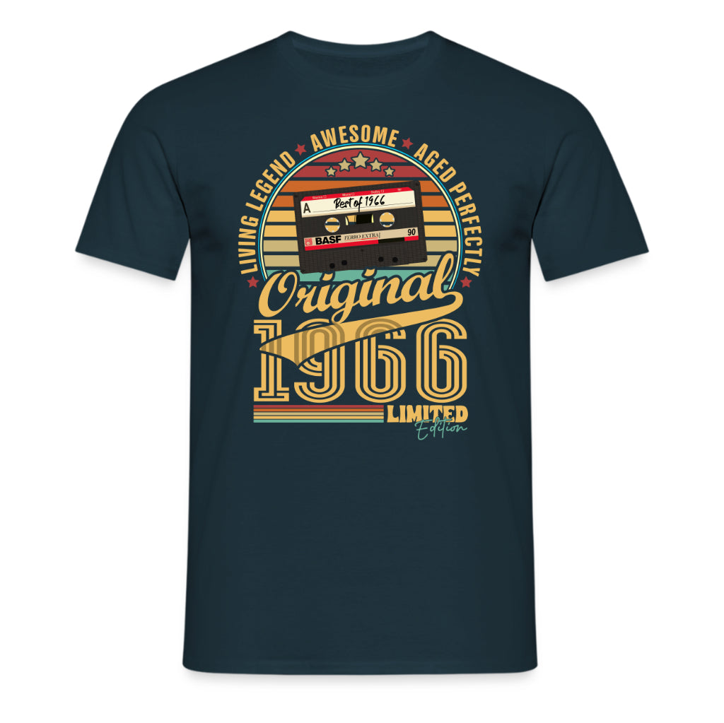 60. Geburtstag Musik Kassette Geschenk Shirt – Best of 1966 Limited Edition Retro