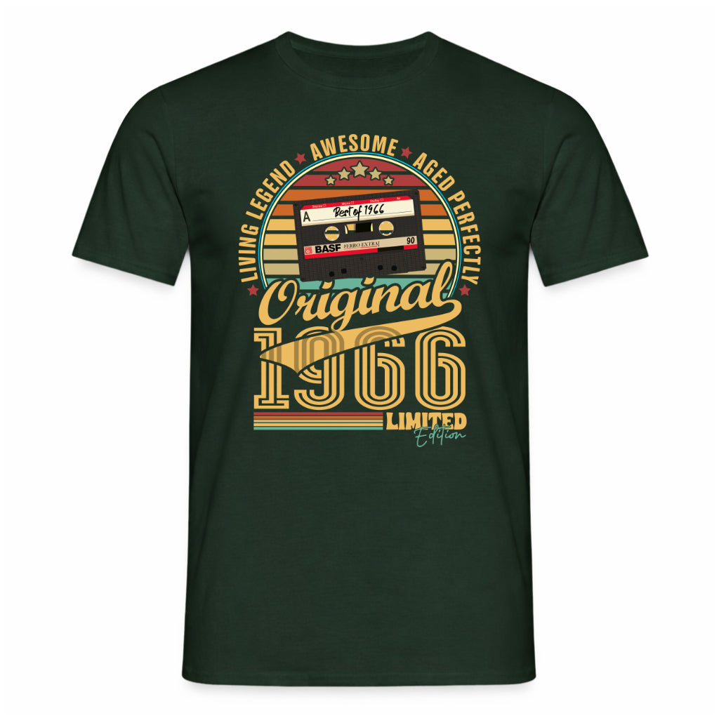 60. Geburtstag Musik Kassette Geschenk Shirt – Best of 1966 Limited Edition Retro