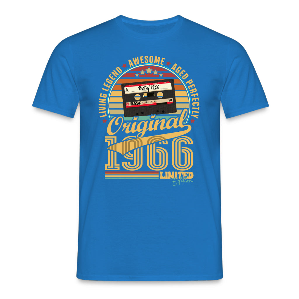 60. Geburtstag Musik Kassette Geschenk Shirt – Best of 1966 Limited Edition Retro