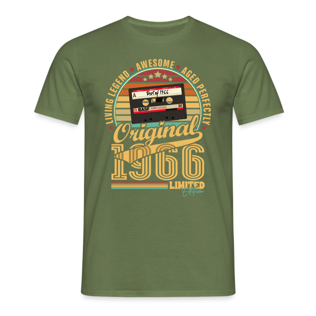 60. Geburtstag Musik Kassette Geschenk Shirt – Best of 1966 Limited Edition Retro