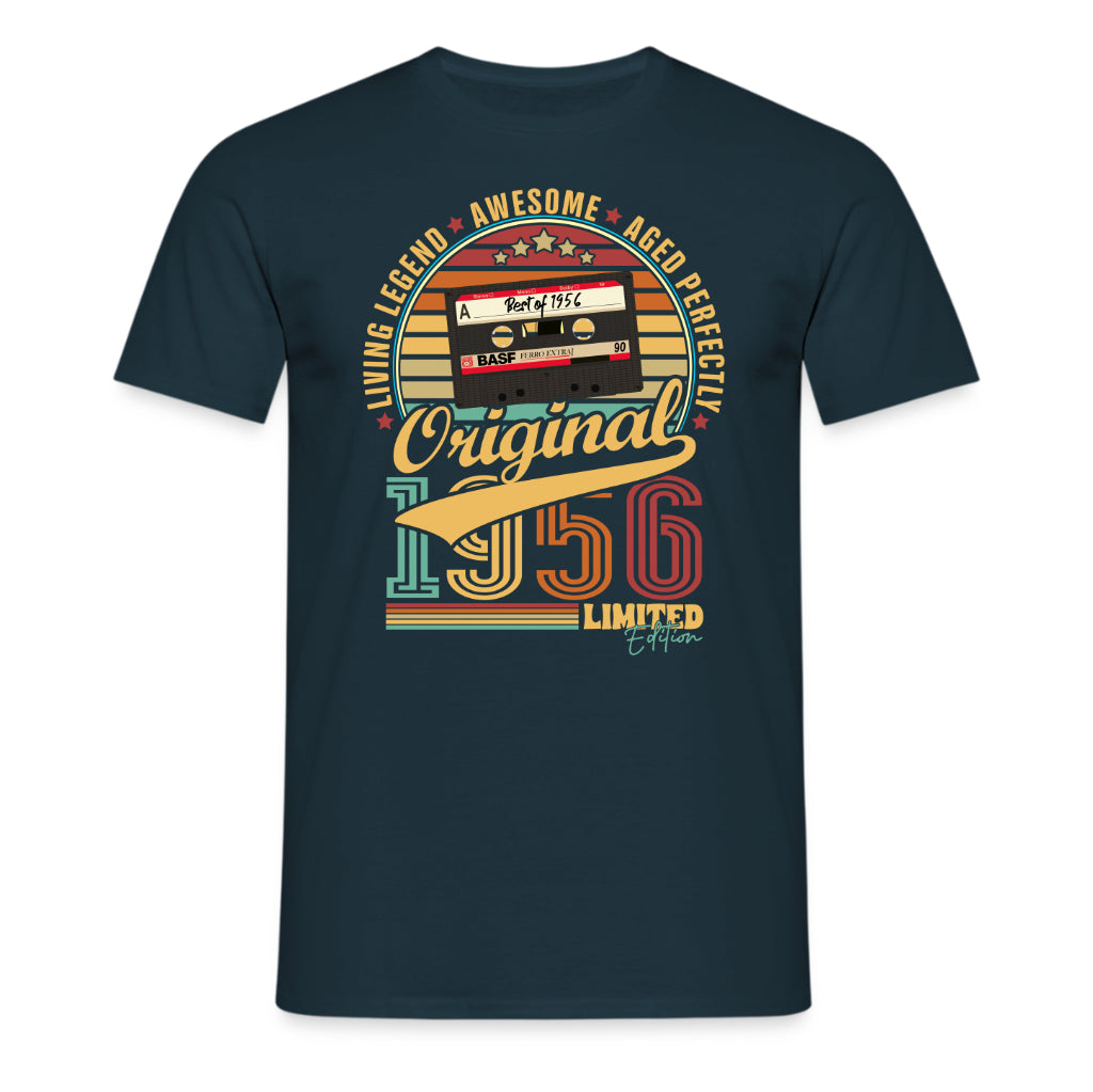 70. Geburtstag Musik Kassette Geschenk Shirt – Best of 1956 Limited Edition Retro