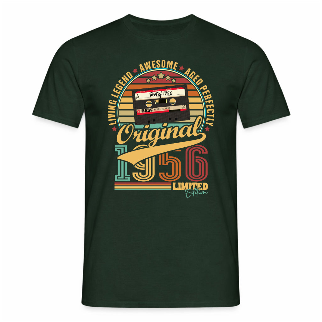 70. Geburtstag Musik Kassette Geschenk Shirt – Best of 1956 Limited Edition Retro