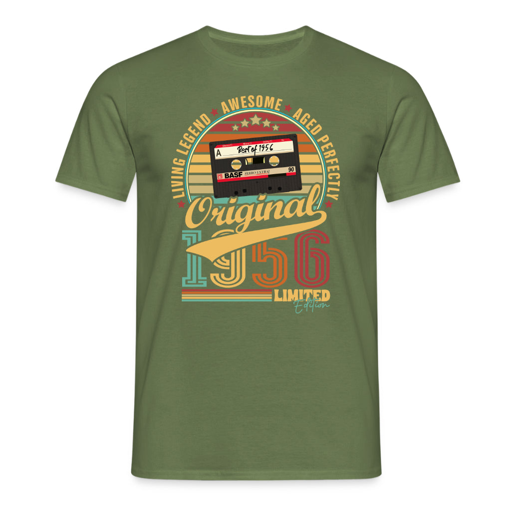 70. Geburtstag Musik Kassette Geschenk Shirt – Best of 1956 Limited Edition Retro