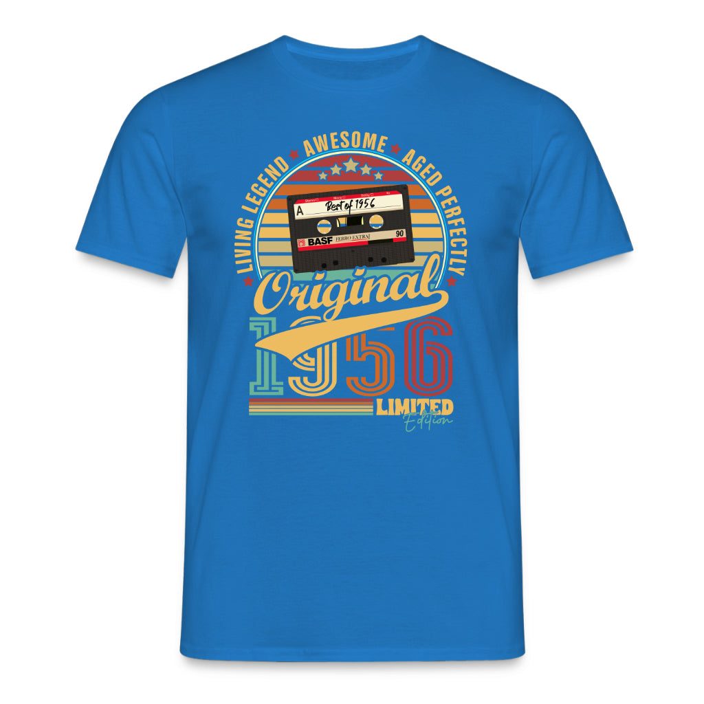 70. Geburtstag Musik Kassette Geschenk Shirt – Best of 1956 Limited Edition Retro