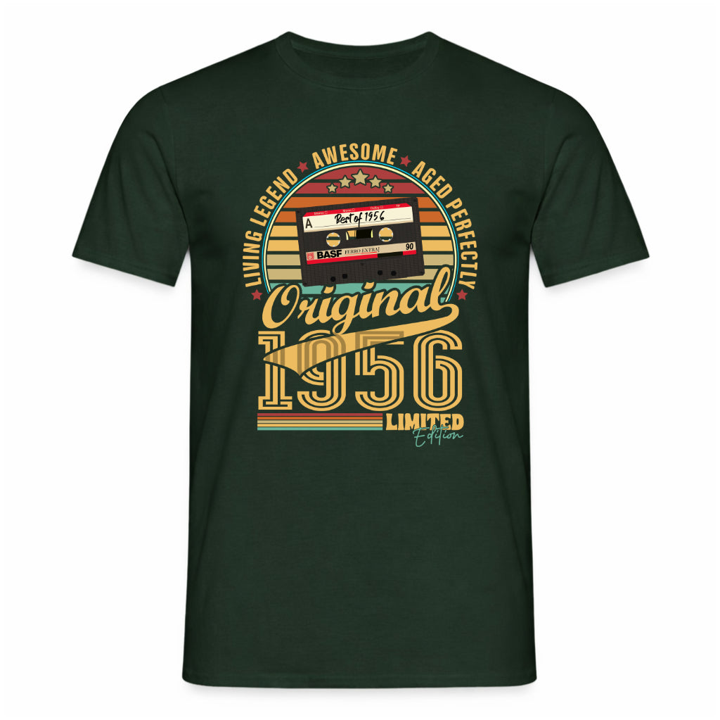 70. Geburtstag Musik Kassette Geschenk Shirt – Best of 1956 Limited Edition Retro
