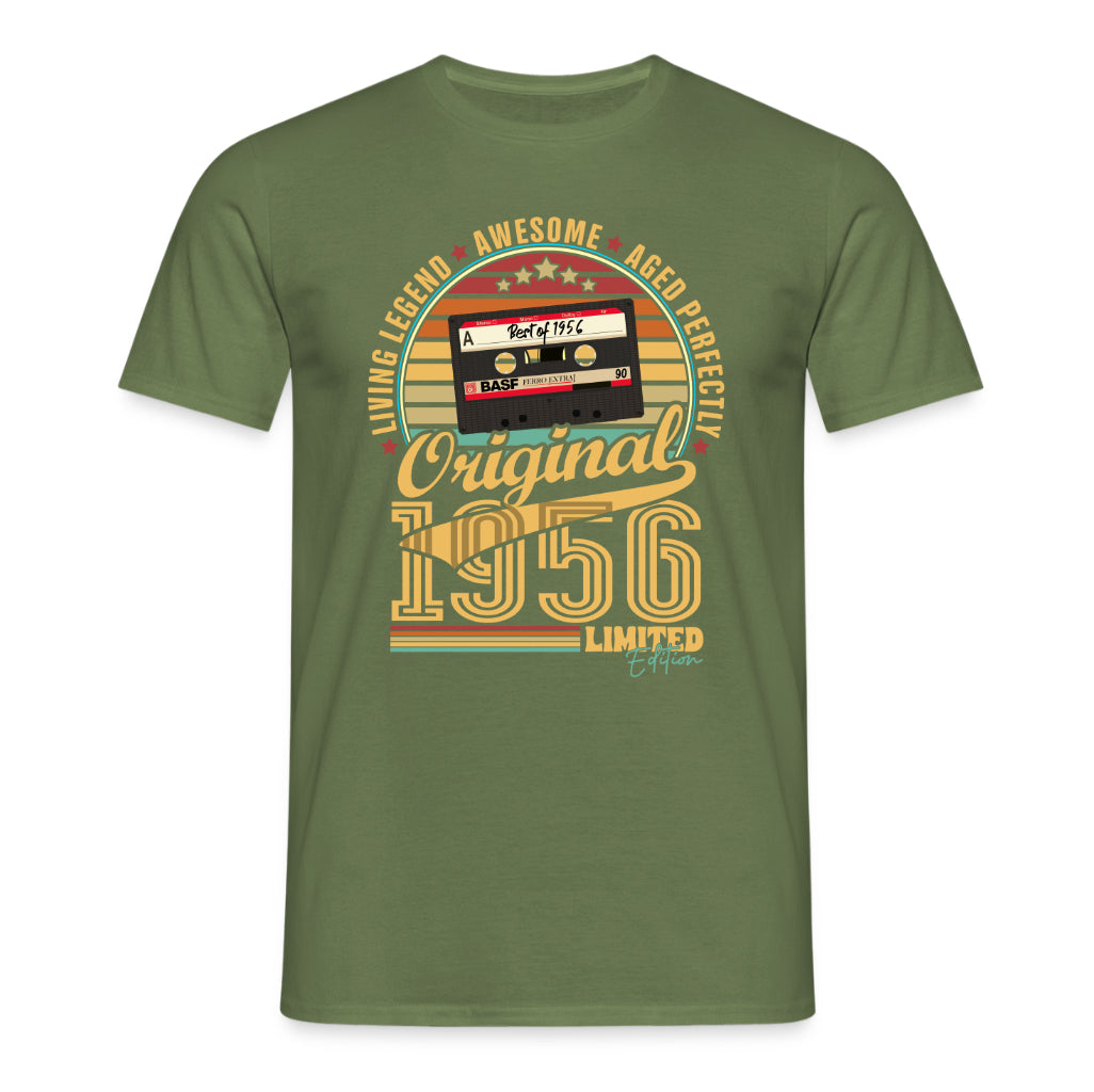 70. Geburtstag Musik Kassette Geschenk Shirt – Best of 1956 Limited Edition Retro