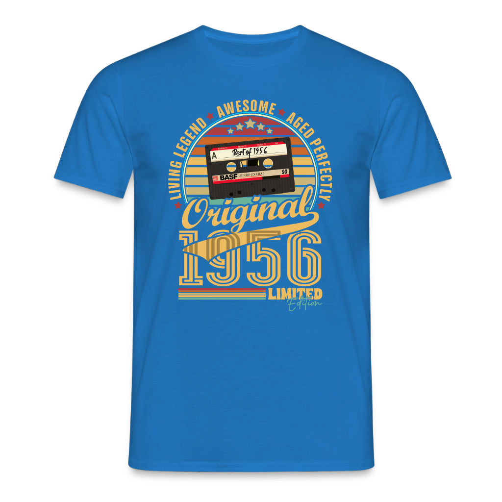 70. Geburtstag Musik Kassette Geschenk Shirt – Best of 1956 Limited Edition Retro