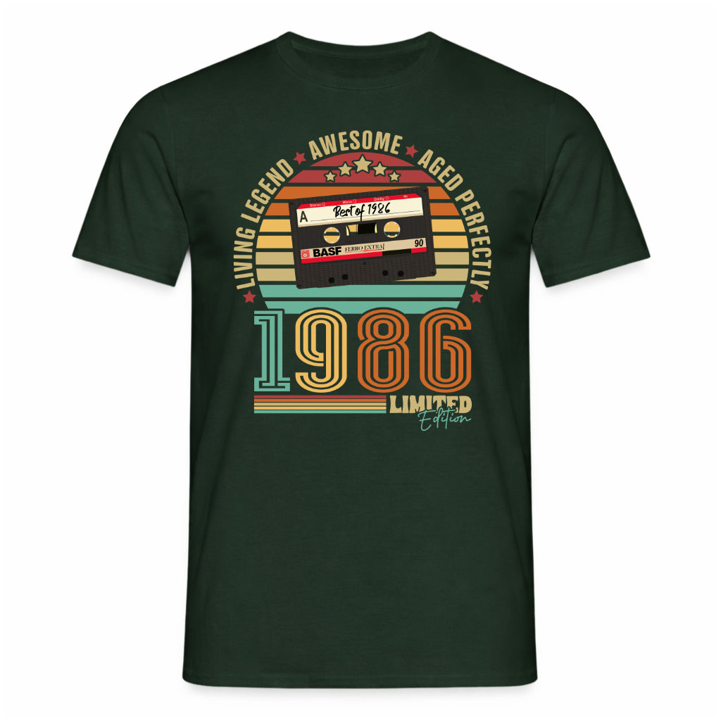 40. Geburtstag Musik Kassette Geschenk Shirt – Best of 1986 Limited Edition Retro