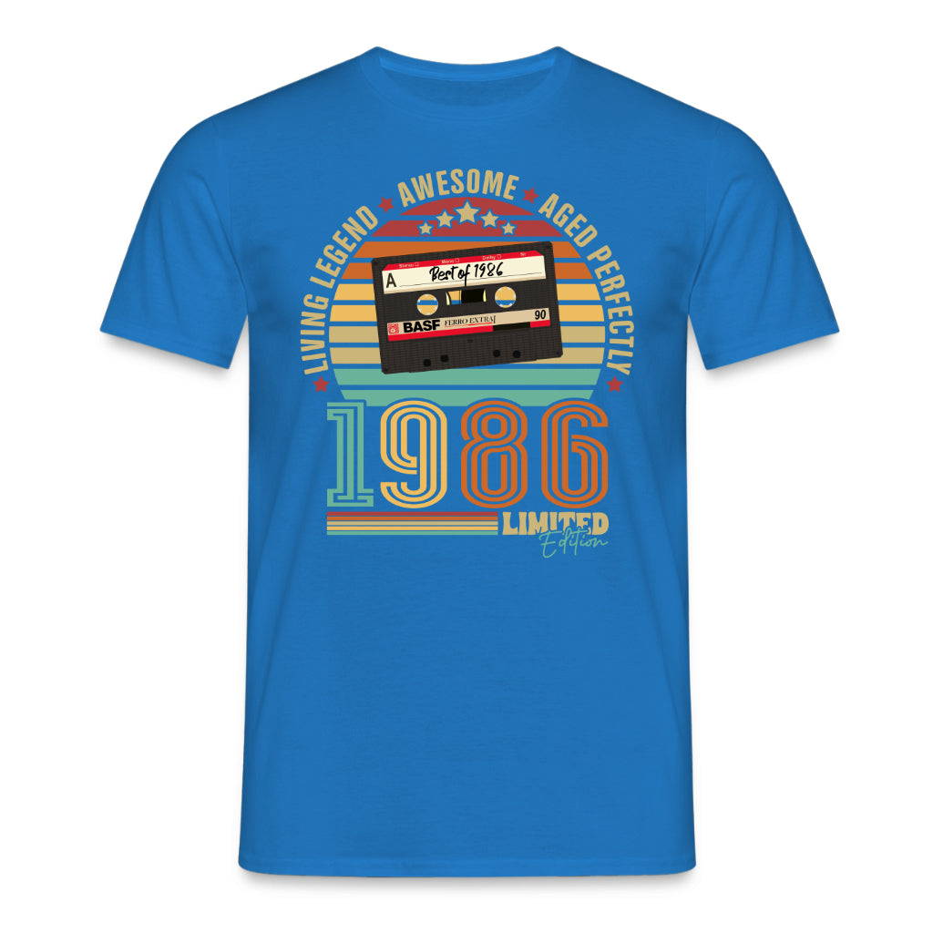 40. Geburtstag Musik Kassette Geschenk Shirt – Best of 1986 Limited Edition Retro