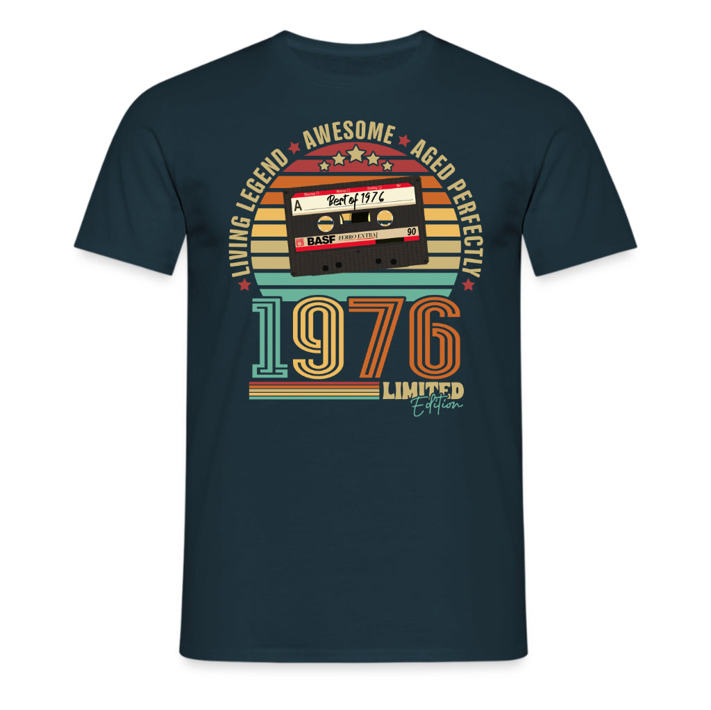 50. Geburtstag Musik Kassette Geschenk Shirt – Best of 1976 Limited Edition Retro