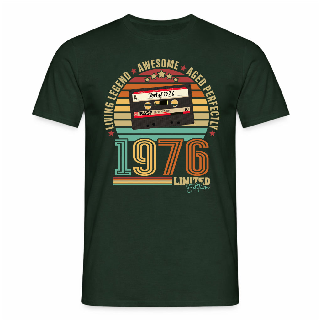 50. Geburtstag Musik Kassette Geschenk Shirt – Best of 1976 Limited Edition Retro